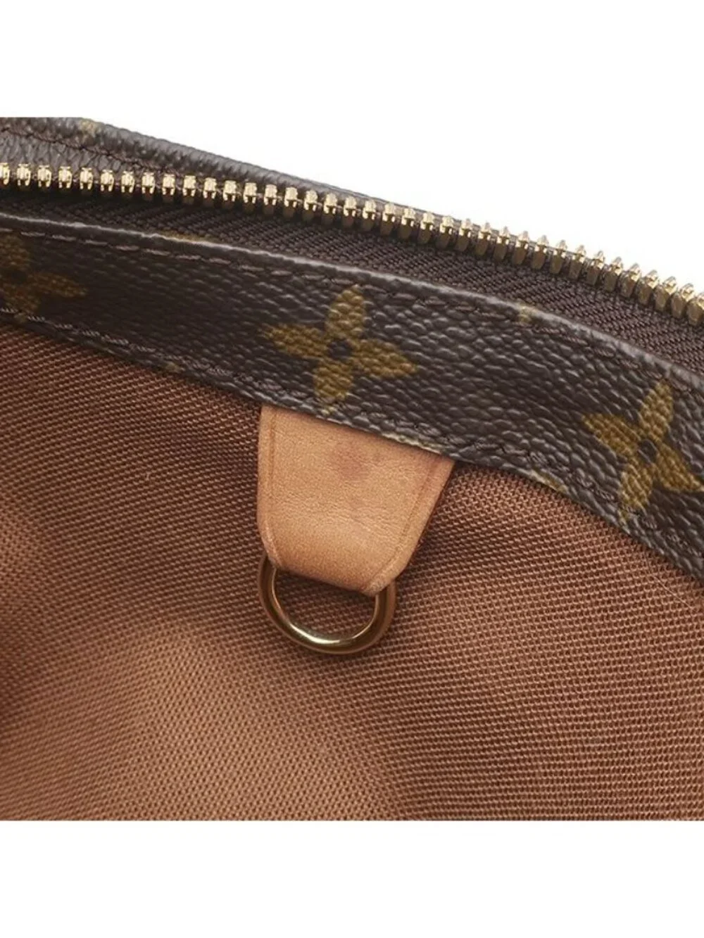 Louis Vuitton Tote Bag Cabas Piano Monogram Canvas Gold Brown
